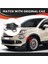 Araba Tekerlek Merkezi Kapak Kapağı 6AN69LXHAA 735626312 Fiat 500X 2016-2022 Toz Kapağı Araç Aksesuarları Siyah ve Gümüş (Yurt Dışından) 4