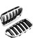 Araba Chrome+Parlak Siyah Çift Çabuk Ön Böbrek Izgara F10/ F11 M5 535I 550I 528I 4-Door 2010-2017 (Yurt Dışından) 4