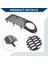 Volkswagen Beetle 2006-2010 Için Araba Ön Sis Izgarası Izgara 1C0807683J (Yurt Dışından) 4