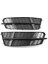 1paır Araç Ön Tampon Sis Izgara Kapağı 4G0807682AN 4G0807681AN 2018 Audi A6L C7 2014-2018 Yarış Alt Grills (Yurt Dışından) 1