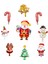 Yılbaşı ve Noel Temalı 9'lu 45 cm Renkli Folyo Balon Seti 1