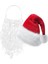 Yetişkinler Için Noel Baba Şapka ve Sakal Seti, Eğlence ve Kutlama Aksesuarları 2