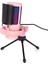 Youtuber Mikrofon Mv-5 Pembe Rgb USB Oyuncu Yayıncı ve Podcast Için Uyumlu Condenser Mikrofon 4