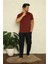 Erkek Bordo 3'lü Pijama Takım Bordo 1