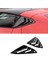 Chevrolet Corvette C8 2020-2023 Araba Arka Üçgen Pencere Kepenkleri Üçgen Güneşlik Modifiye Siyah (Yurt Dışından) 4