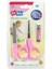 Doğal At Kılı Fırça Masaj Selülit Fırçası + Baby Bebek Tırnak Bakım Seti - Pembe - 2li Set J8S4A0 5