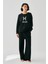 Kadın Siyah Balık Burcu Oversize 2 Iplik Eşofman Ev Giyim Takımı 1