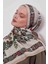 Vizon Çiçek Yaprak Desen Aura Eşarp 1