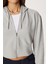 Kapüşonlu Fermuarlı Selanik Sweatshirt LXA0025 Taş Grisi 4