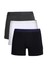 Erkek Penye 3'lü Boxer Füme-Beyaz-Lacivert 1