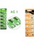 Buton Pil Saat Lazer Hesap Makinesi Pili 10LU Paket Ag1 LR621/LR60 1.55V 1