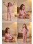 Kız Çocuk Pamuklu Uzun Kollu Pijama Takımı Line 3-4 Yaş 1