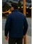 Erkek Trend Premium Lacivert Şişme Mont 5