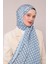 Mavi Üçgen Desen Club Şal 3