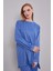 Indigo Bisiklet Yaka Düğme Detaylı Ikili Takım 2