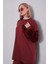 Bordo Kürk Kol Detaylı Ikili Takım 3
