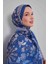 K.mavi Lale Desen Sport Şal 3