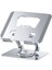 Tablet Standı 360 Derece Dönebilen Tablet Stand Katlanabilir Metal Tablet Tutucu Standı Tablet ve Telefon Tutucu Stant Tablet Tutucu Metal (Açık Gri) 1
