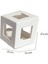 Xmpdby Karides Seramik Küp Beyaz Kalın 2x2 cm 1