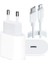 Inovaxis Apple iPhone Uyumlu 20W Usb-C Güç Adaptörü + Usb-C Lightning Şarj Kablosu Seti 1 Metre 3