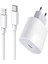 Inovaxis Apple iPhone Uyumlu 20W Usb-C Güç Adaptörü + Usb-C Lightning Şarj Kablosu Seti 1 Metre 5