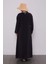 Siyah Büzgü Detaylı Elbise 6