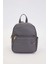 Gri Fermuar Gözlü Sırt Çantası 1