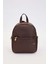 Kahve Fermuar Gözlü Sırt Çantası 1