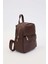 Kahve Fermuar Gözlü Sırt Çantası 2