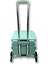 8 Tekerlekli Yeşil 56L Büyük Boy Sabit Alüminyum Tutacaklı Alışveriş Arabası 4