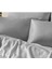 Otel Konsept Çizgili % 100 Pamuk Saten Gri Renk 2 'li Yastık Kılıfı 1
