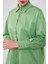Yeşil Düğme Detaylı Gömlek 5