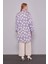 Lila Yuvarlak Desenli Tunik 4