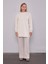 Krem Inci Detaylı Sweatshirt 1