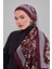 Bordo Lale Desen Sport Şal 1