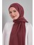 Bordo Düz Tensel Şal 3