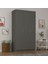 MDF 3 Kapaklı Gardırop - 120x218x53cm, Geniş Hacimli Modern Kıyafet Dolabı, G-01 1