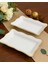 2 Adet Gold Beyaz Serenat Kayık Tabak 24X15X4CM 1