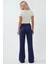 Kadın Rahat Kesim Modal Dokulu Düz Paça Eşofman Altı Gece Mavisi 3