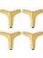 Dekor 12 cm Gold 4 'lü Set Altın Metal Mobilya Ayağı Dayanıklı Modern Tasarım Koltuk Sehpa Ünite 1