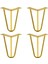 Martı 12 cm 4'lü Set Gold Altın Metal Mobilya Ayağı Üçgen Modern Tasarım Koltuk Sehpa Masa Tv Ünitesi 1