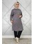 Kadın Kolye ve Düğme Detaylı Tesettür Tunik 1