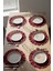 Pamuklu Fırfırlı Supla 6'lı Set Amerikan Servis 33 cm Çap Supla 6'lı 2