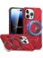 Heartz Rugged Kapak Döner Stand ve Magsafe Uyumlu Tam Korumalı Kaliteli Telefon Kılıfı, Çok Renkli (Iphone 14 ve 13 Kırmızı) 1