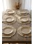 Pamuklu Fırfırlı Supla 6'lı Set Amerikan Servis 33 cm Çap Supla 6'lı 4