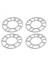 8pcs Alüminyum Tekerlek Aralayıcıları Şimler Plaka Otomatik Tekerlek Aralayıcıları 4X100 4X114 3 5X100 5X108 5X114 3 5X120 (Yurt Dışından) 4