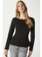 Kadın Runa Premium Siyah Peplum Bluz 1