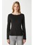Kadın Runa Premium Siyah Peplum Bluz 2
