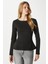Kadın Runa Premium Siyah Peplum Bluz 4