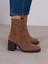 Priya Camel Süet Hakiki Deri Kadın Bot 4